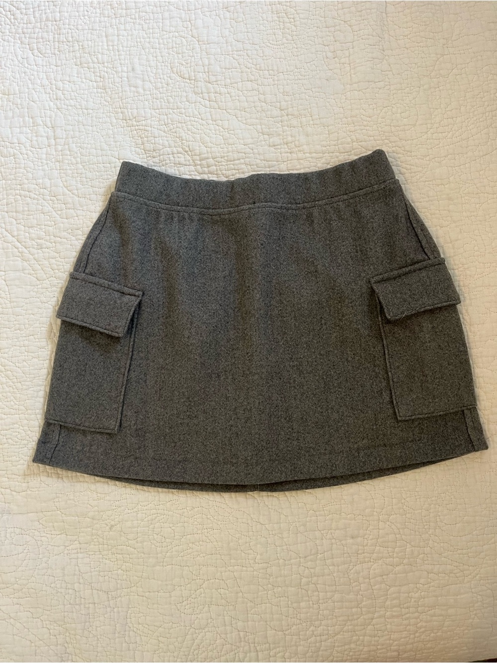 Abercrombie & Fitch Gray Cargo Pocket Mini Skirt